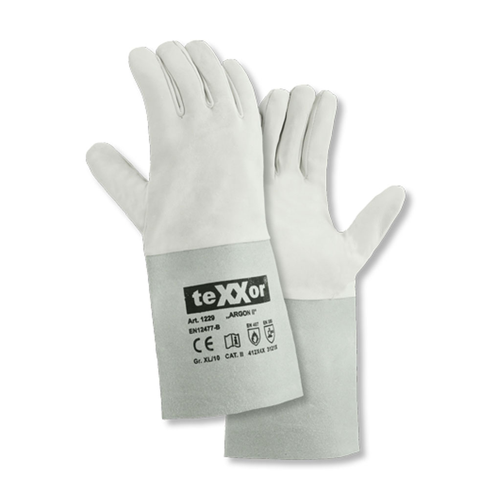teXXor® Schweißerhandschuhe Argon II, 1229 - natur