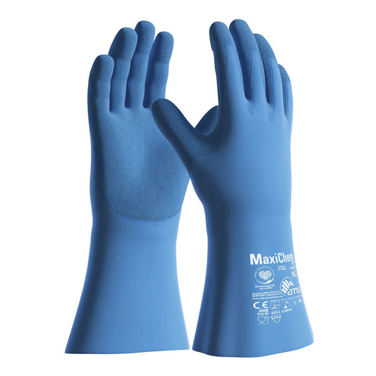 ATG® MaxiChem® Cut™ 76-733, Chemikalienschutz-Handschuhe - blau