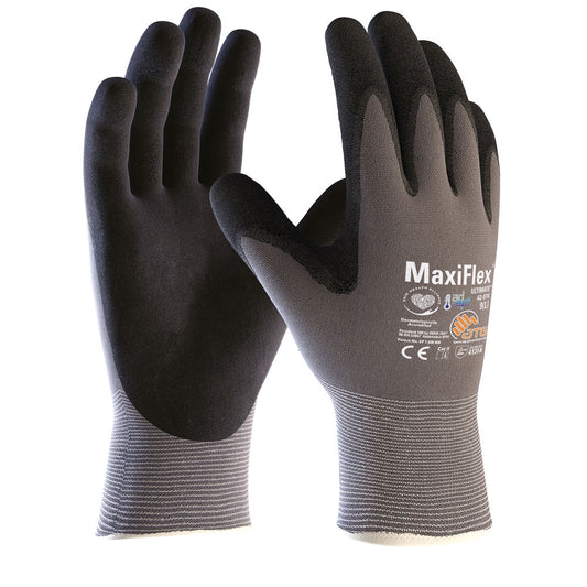 ATG® MaxiFlex® Ultimate™ AD-APT® 42-874V, Nylon-Strickhandschuhe, Automatenverpackung - grau-schwarz