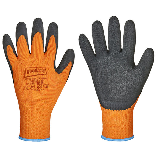Goodjob® Eco Winter 0234, Kälteschutzhandschuhe - orange-schwarz