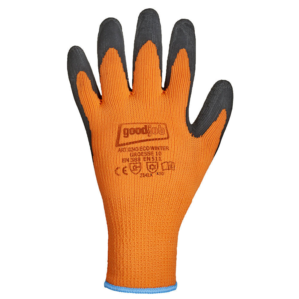Goodjob® Eco Winter 0234, Kälteschutzhandschuhe - orange-schwarz