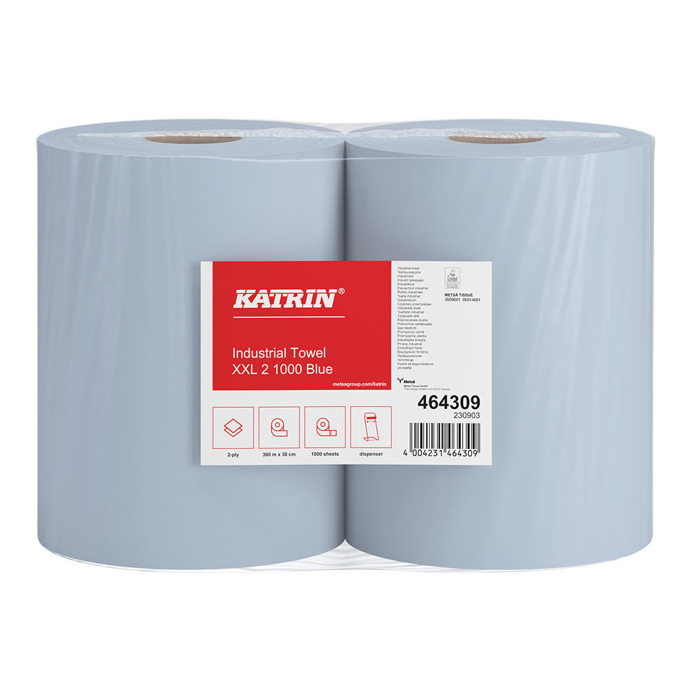 KATRIN Putztuchrolle XXL2, 2-lagig - blau
