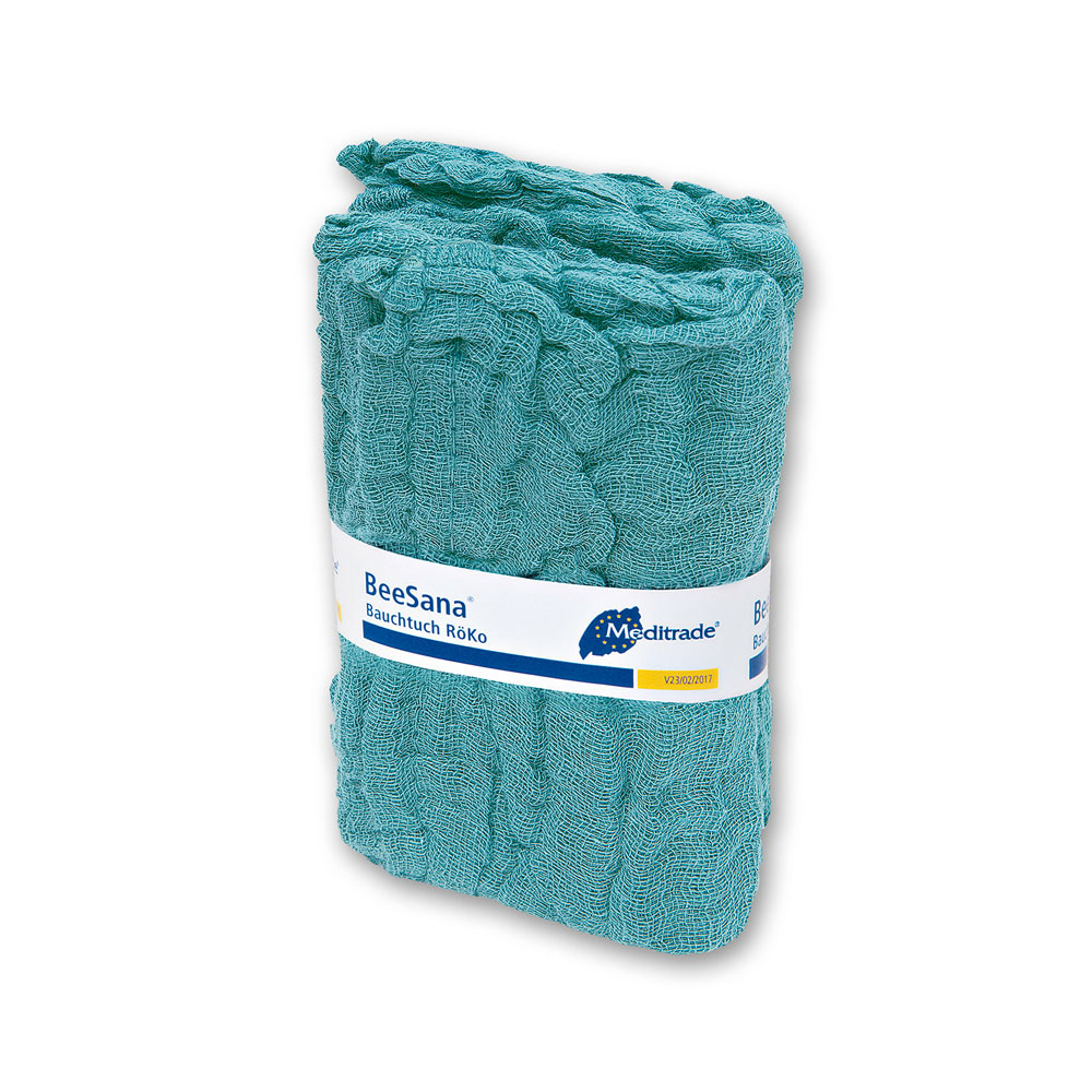 Meditrade BeeSana® Bauchtuch RöKo, doppelt steril - grün