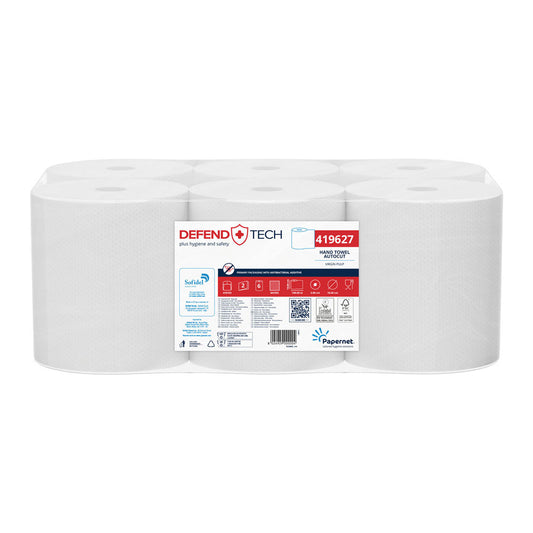 Papernet Defend Tech Autocut Rollenhandtuch, 2-lagig, Zellstoff, FSC®-Mix - weiß