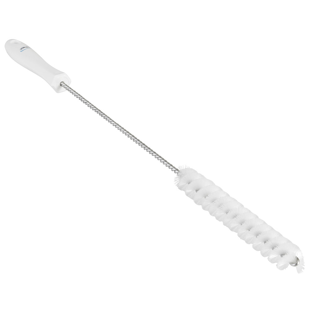 Vikan Rohrbürste mit Stiel, 20 mm, medium - weiß