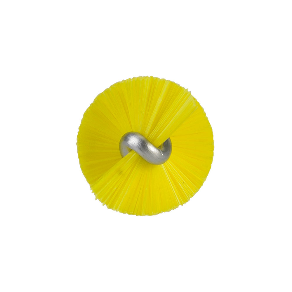 Vikan Rohrbürste mit Stiel, 20 mm, medium - gelb