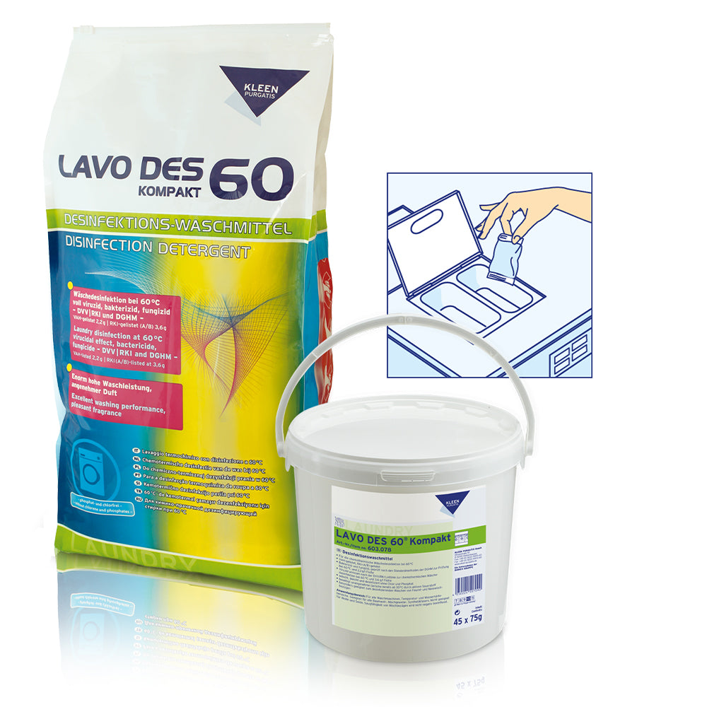 Kleen Purgatis Lavo Des 60 kompakt, Desinfektionswaschmittel - weiß
